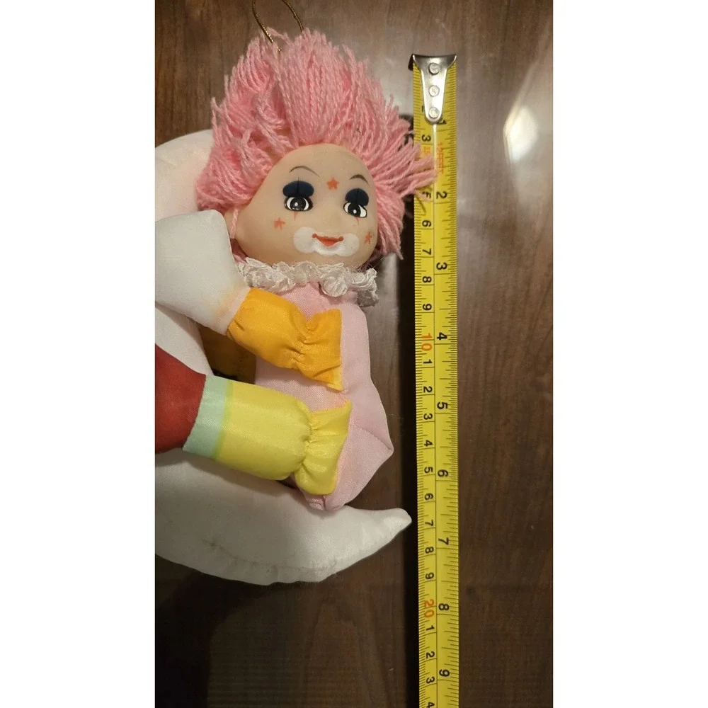 Dan Brechner Moon Baby Clown Vintage Plush Ornament 7
